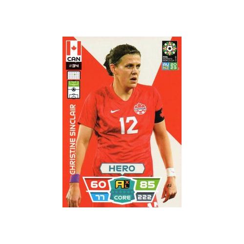 34.  Christine Sinclair