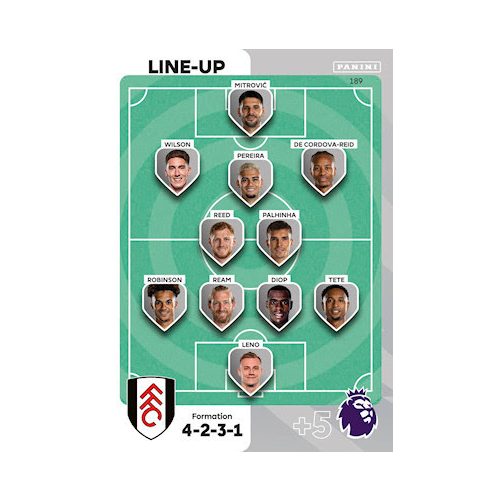 189.  Line-Up - Fulham