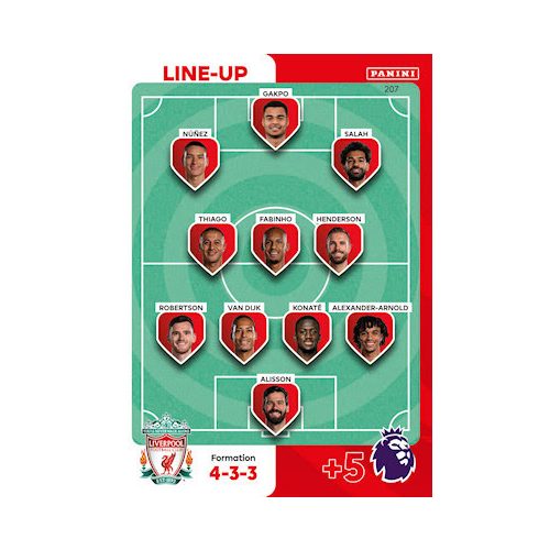 207.  Line-Up - Liverpool