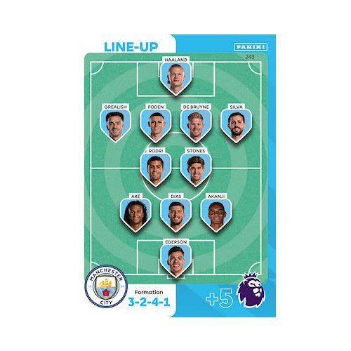 243.  Line-Up - Manchester City