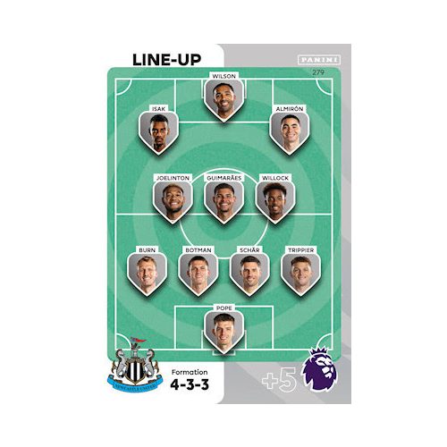 279.  Line-Up - Newcastle United