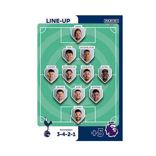 333.  Line-Up - Tottenham Hotspur