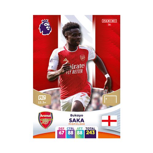 36.  Bukayo Saka