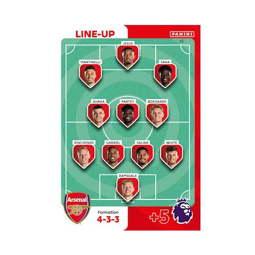 45.  Line-Up - Arsenal