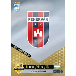 293.  Club Badge - MOL Fehérvár