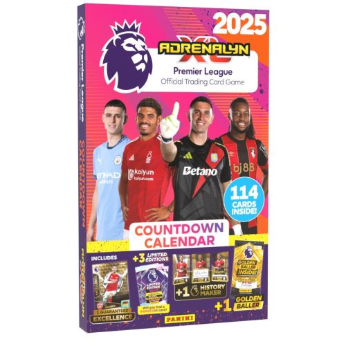 ADVENTI KALENDÁRIUM - Panini Premier League 2025 Adrenalyn XL 