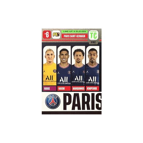 232. Paris Saint-Germain - Line-Up #1