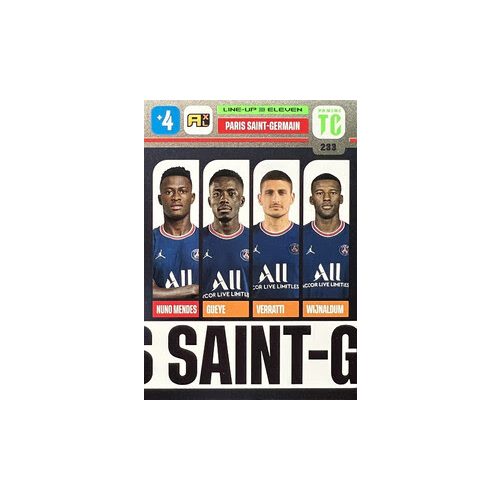 233. Paris Saint-Germain - Line-Up #2