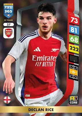 37. Declan Rice - Panini, Topps focis kártyák - Collect All