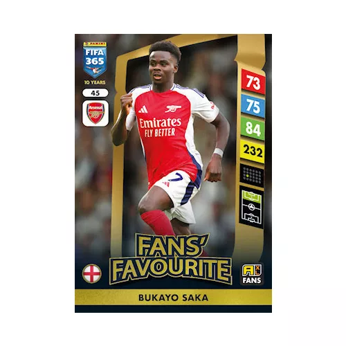 45.  Bukayo Saka