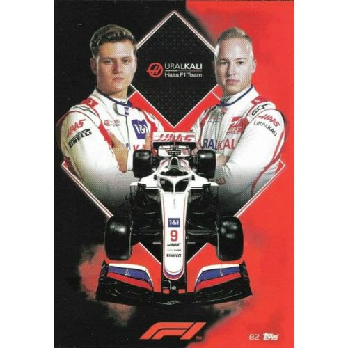 82. Uralkali Haas F1 Team Csapat Kártya