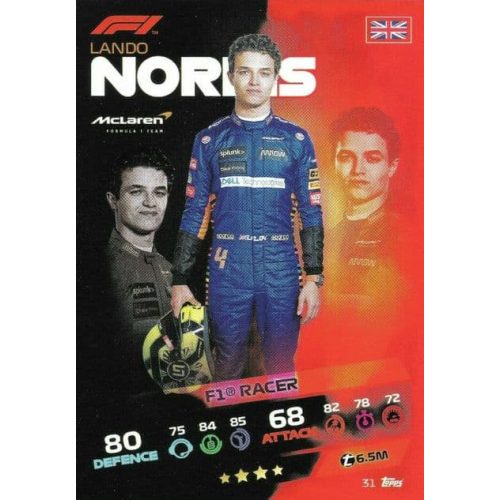 31. Lando Norris - F1 Racer