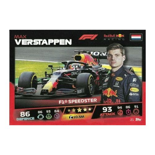 21. Max Verstappen - F1 Speedster