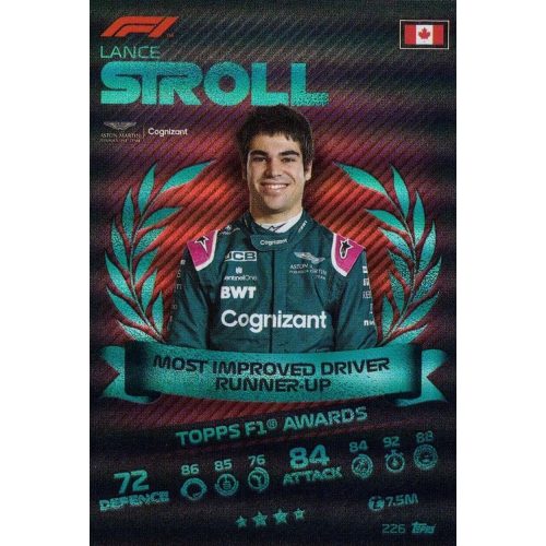 226. Lance Stroll - Topps F1 Awards