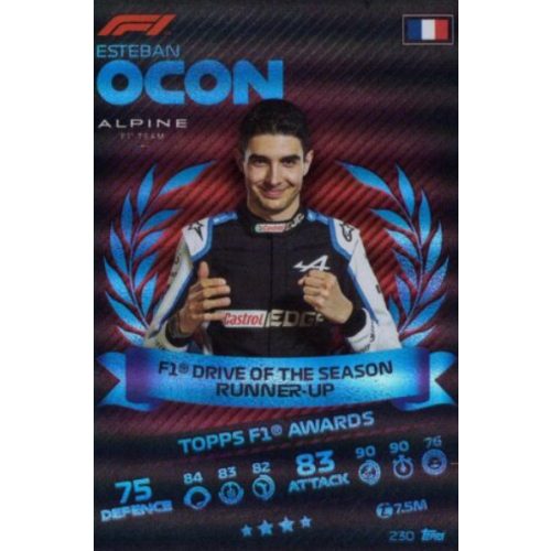 230. Esteban Ocon - Topps F1 Awards