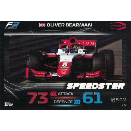 222. Oliver Bearman - F2 Speedster