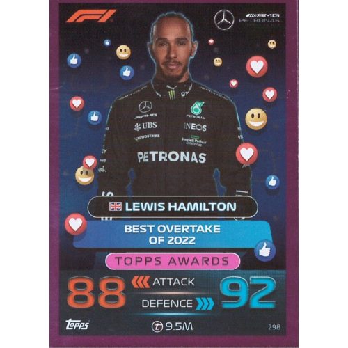 298. Lewis Hamilton - Topps Awards - Parallel