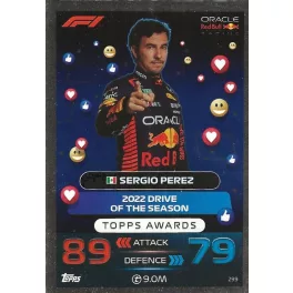 299. Sergio Perez  - Topps Awards
