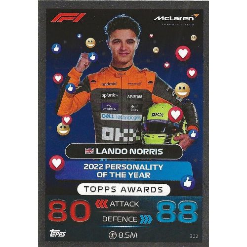 302. Lando Norris - Topps Awards