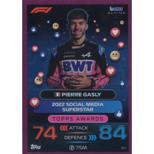 304. Pierre Gasly - Topps Awards - Parallel