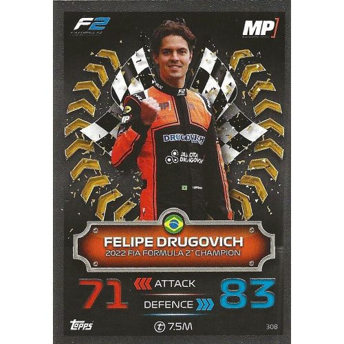 308. Felipe Drugovich F2 - Champion Cards