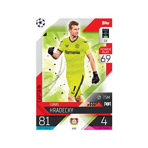 227. Lukas Hradecky - Captain