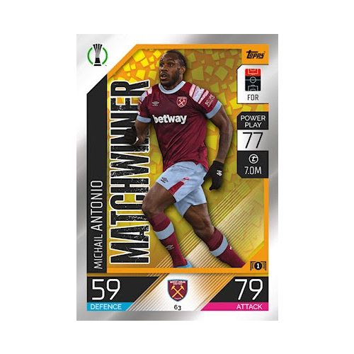 63. Michail Antonio - Matchwinner