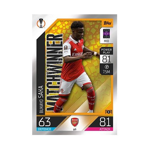 96. Bukayo Saka - Matchwinner