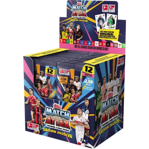 Topps Bundesliga Match Attax 2025/26 - Kártyacsomag Display Doboz