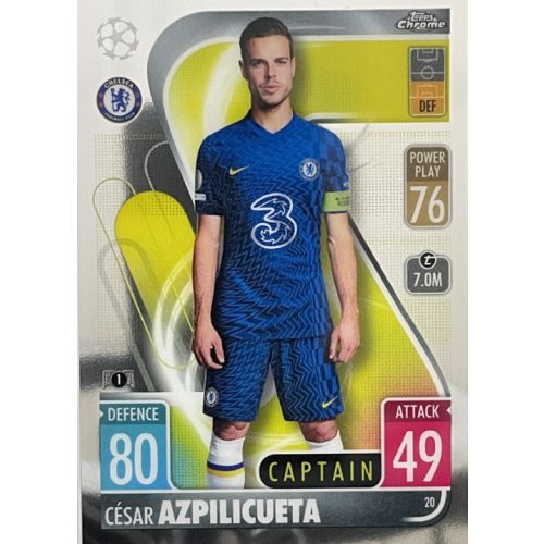 20. César Azpilicueta - Captain