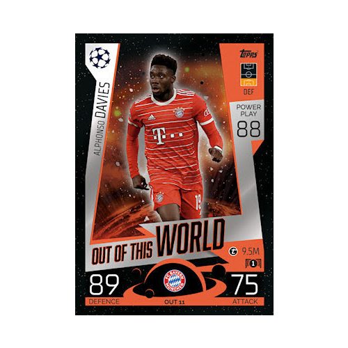 OUT 11.  Alphonso Davies