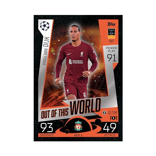 OUT 2.  Virgil van Dijk